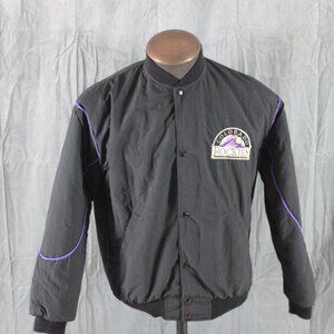 Colorado Rockies Jacket (VTG) - Bomber Jacket by Starter - Men's Small